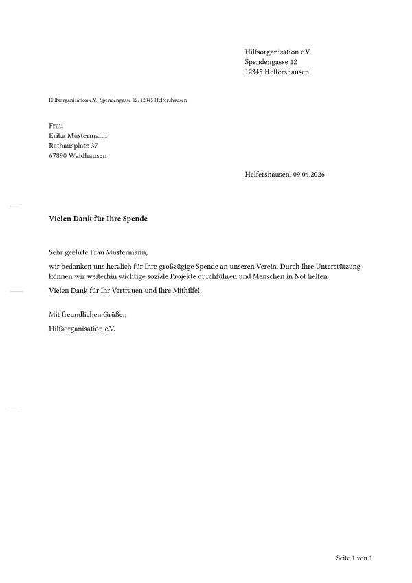 Briefs template preview